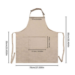 Delantales Personalizados de Poliéster y Algodón al por Mayor, Delantales Económicos con Logotipo Impreso, Delantales de Cocina para el Hogar de Fábrica China - Product Image 6