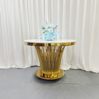 Mesa para pastel de novios de acero inoxidable con ruedas para bodas, hoteles, eventos, banquetes