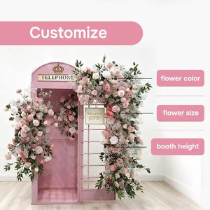 GNW Tùy Chỉnh Chất Lượng Cao Nền Tưởng Tượng Màu Hồng Trang Trí Nghệ Thuật Rose Party Wedding Flower Tường Cho Đảng Và Sân Khấu Sự Kiện - Product Image 2