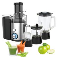 Thuisgebruik Keukenapparatuur Elektrische Roestvrij Staal Multifunctionele Keukenmachine Sapcentrifuge Blender Met Chopper Grinder