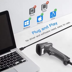 Lector de Códigos de Barras USB <span class=keywords><strong>QR</strong></span> 2D Económico de Eyoyo, Escáner de Códigos de Barras con Cable para Pagos Móviles, Sistema POS, Supermercado - Product Image 2