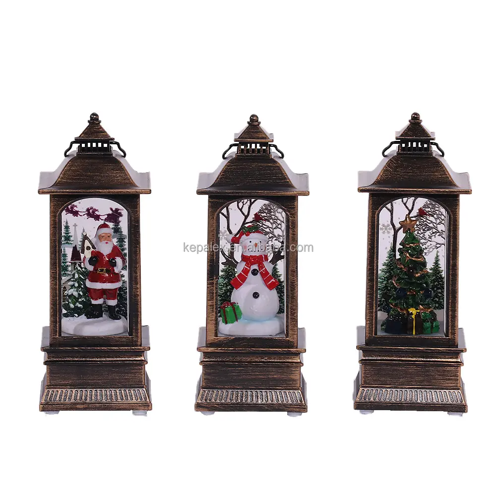 Christmas Table Decorations LED Light Christmas Snowman Hanging LED Lamp Christmas Scene Decor Props Lantern