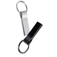USB Flash Drive Logo Kustom dengan Gantungan Kunci Gratis 8GB 16GB 32GB 64GB 128GB Metal USB2.0 3.0 Flashdisk Baru Hadiah Bisnis Clé USB