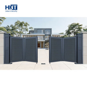 Automatisches Schwenk-Falttor Elektrisches Einfahrtstor Unsichtbares Sicherheitstor für Villeneingänge Bi-Fold Haupttor - Product Image 1