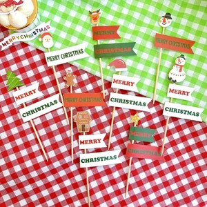 ของตกแต่งเค้กคริสต์มาสลายน้ำผึ้งและรสหวาน อะคริลิกสำหรับตกแต่งขนมในช่วงเทศกาล - Product Image 5