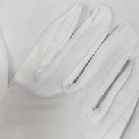 Gants de cérémonie en coton blanc naturel 100% personnalisés avec logo, prix de gros bon marché