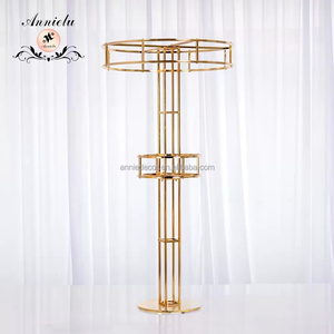 Vases à fleurs <span class=keywords><strong>en</strong></span> métal doré de grande <span class=keywords><strong>taille</strong></span> pour la décoration de table de mariage et les centres de table de fête - Vente <span class=keywords><strong>en</strong></span> gros - Product Image 4