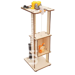 Kit de Modélisation d'Ascenseur Électrique en Bois Wincent DIY, Jouet Éducatif Scientifique Mécanique STEM, Cadeau pour Enfants - Product Image 4