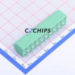 KF250NH-5.08-10P Spring Terminal Block Through hole Component (THT),P=5.08mm Connector 1x10P 5.08mm Green 10P - Product Image 2