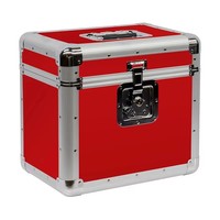 Boîte de rangement pour disques vinyles rouges, étui empilable pour 70 disques vinyles et LP de 12 pouces