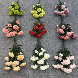 Crisantemos Artificiales de Seda, 14 Cabezas Medianas, para el Día de la Madre, Bodas, Decoración del Hogar, Arreglos Florales, Venta al Por Mayor - Product Image 1