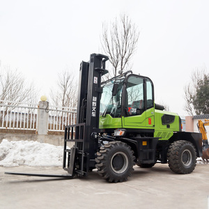 Carretilla elevadora todoterreno de alta elevación más vendida, accesorio de 3,5 toneladas, carretilla elevadora telescópica, 4x4, sitio de construcción, carretilla elevadora para terreno accidentado - Product Image 4