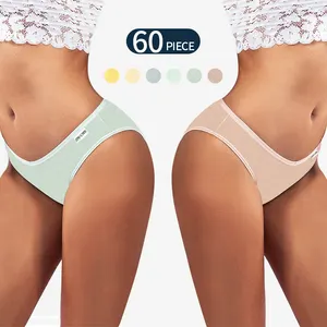 Wholesalers Customize Hot Ladies Low Waist Elastic V Cut String Inner Wear Sexy Cotton Ribbed Briefs Underwear Panties For Women