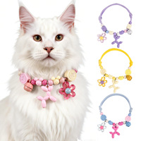 Nouveautés Printemps/Été : Colliers réglables pour chiens et chats, motifs dessin animé, mignons, chien ballon, fleurs, accessoires pour photos d'animaux