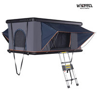Tente de toit WinFull en alliage d'aluminium imperméable en tissu Oxford, double couche, une chambre, échelle incluse, pour 2-3 personnes, utilisation toutes saisons