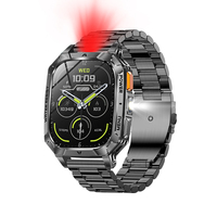 Jam Tangan Pintar Direct-Factory AK103 HX3918 Sensor Presisi Tinggi Layar HD 2.01" Memori 128M Panggilan BT IPX8 Silikon Kompas Kesehatan