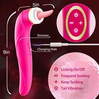 Vagina-Saugdildo Vibrator Sexspielzeug für Frauen Zungen-Leck-Klitoris-Stimulator Brustwarzen-Saug-Vibrator Masturbator Massagegerät
