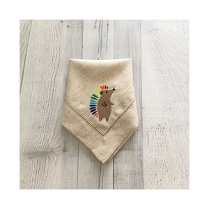 Handmade Embroidered 100% <b>Linen</b> Napkin Classic Grey Wedding Dinner <b>Table</b> Decoration Bulk Custom - Product Image 1