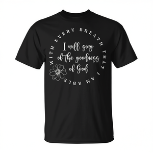 T-shirt promotionnel « Toute ma vie, la bonté de Dieu, fidèle » - Product Image 2