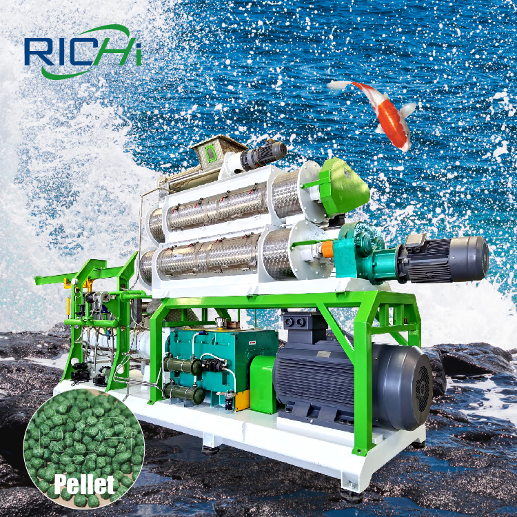RICHI CE Certified 3-4t/h Tilapia Carp Catfish Feed Pellet Milling Machine