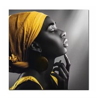 Impression sur toile moderne de luxe, affiche murale, peinture à l'huile afro-américaine, mode, vente en gros, décoration murale pour la maison