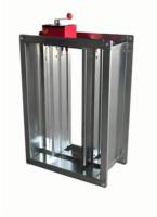 Amortisseur coupe-feu 3C personnalisable carré en acier inoxydable porte coupe-feu réglable CVC Amortisseur d'air pour grandes usines écoles etc.