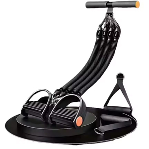 Nueva Banda de Resistencia <span class=keywords><strong>con</strong></span> Pedal, Anti-Rotura, 4 Tubos, Cuerda de Tracción para Entrenamiento de Piernas, Ejercicios <span class=keywords><strong>Abdominales</strong></span> en Casa, Asistencia para <span class=keywords><strong>Abdominales</strong></span> - Product Image 2