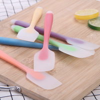 Spatule à pâtisserie en silicone intégrée semi-transparente pour crème et beurre, petite spatule à gâteau, coupe-pâtisserie résistante aux hautes températures