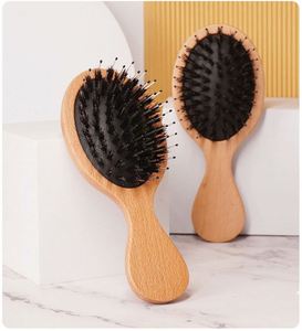 Cepillo de Pelo de Viaje Pequeño, Hecho a Mano, Ecológico, de Madera, para Masaje del Cuero Cabelludo, Desenredante, de Bolsillo, Regalo de Graduación - Product Image 2
