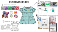 Vestido de Yoga para Niñas al por Mayor con Logotipo Personalizado, Transpirable, Cuello Cuadrado, Ajuste Holgado, Informal para Niñas, para Entrenamiento Diario, Escuela, Baile
