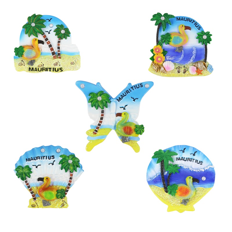 Timone Blue Bay Mauritius – Magnete Da Frigorifero 3D In Resina, Fatto A Mano, Souvenir Di Viaggio 5-8 Cm