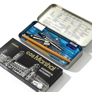 Wholesale Hot Style Promotional Compass Divider Math <b>Tool</b> Instrument Stationery Geometry Set with <b>Metal</b> <b>Box</b> - Product Image 4