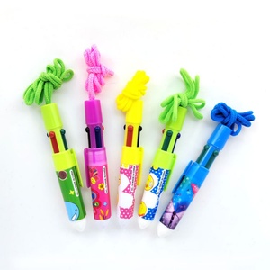 4-in-1 Multi-Color Cute Cartoon Design Retractable <b>Ballpoint</b> <b>Pen</b> 0.7mm 0.5mm Writing Orange Plastic Body Novel School Supplies - Product Image 2