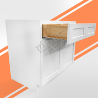 Armoires de cuisine RTA en stock, prêtes à être expédiées depuis l'entrepôt américain B33-B36, livraison gratuite, armoires en bois massif abordables pour la rénovation