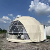 Carpa Domo Aislada de Lujo Personalizada, Estilo Hotel, para Glamping, Refugio de Camping al Aire Libre, Ventanas Panorámicas, Resistente a la Intemperie