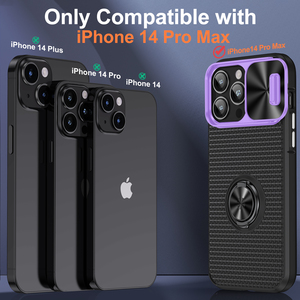 Coque de téléphone COSYU avec protection coulissante pour objectif, support magnétique pour <span class=keywords><strong>14</strong></span>/13/12/11/<span class=keywords><strong>Pro</strong></span> Max, TPU+PC antichoc, 8 couleurs, haute qualité - Product Image 2