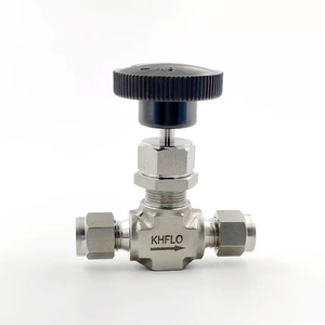 Vanne à aiguille Lianjun en acier inoxydable 316L, 1/8 1/4 pouce, bidirectionnelle, pour azote haute pression - Product Image 1