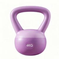 Kettlebell souple et écologique pour entraînement de force à domicile, avec poignée confortable et design anti-choc