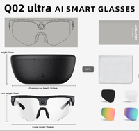 Lunettes Intelligentes de Cyclisme sur Route pour Hommes avec Caméra 8MP, Lentilles Polarisées ChatGPT, Lunettes de Soleil Intelligentes pour Sports de Plein Air Q02