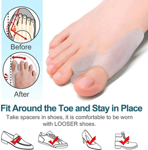 Corrector de <span class=keywords><strong>Juanetes</strong></span> Hallux Valgus, Separador de Dedos Grandes, Corrector de Gel de Silicona, Férula Ortopédica, Herramienta <span class=keywords><strong>para</strong></span> el Cuidado de los Pies y Alivio del Dolor - Product Image 6
