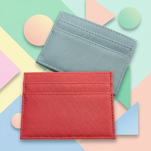 ארנק קטן מינימליסטי מעור PU עם לוגו בהתאמה אישית, מחזיק כרטיסים לגברים לשימוש עסקי - Product Image 4