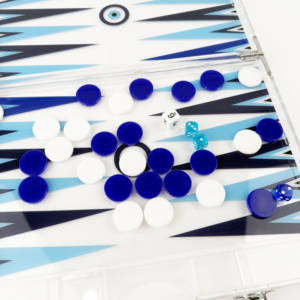 Wholesale Custom <b>Acrylic</b> Backgammon Board Classic Style Luxury Display Set with Printing for Home Decor - Product Image 6