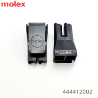 Kabel Molex 444412002 Hitam Asli 7.5 mm Crimp Female Tahan Air 2 Pin Housing