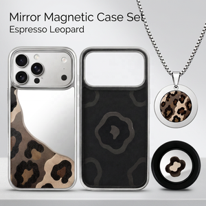 Coque de téléphone personnalisée effet miroir motif léopard Cherry Cola pour <span class=keywords><strong>iPhone</strong></span> 18 17 16 15 <span class=keywords><strong>14</strong></span> 13 Pro Max, protection magnétique, OEM ODM - Product Image 2