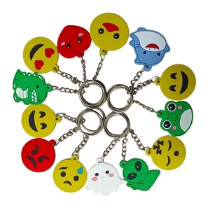 Porte-clés personnalisé en PVC souple Angry Emoci, imperméable, flexible, écologique, avec logo personnalisé, cadeau promotionnel - Product Image 3