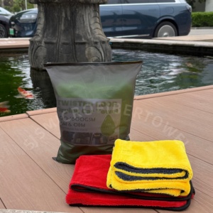 Chiffon de nettoyage double face épaissi 1200 GSM à boucles torsadées pour lavage de voiture, serviette microfibre super absorbante pour voiture - Product Image 1