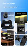 Nouvel arrivage Chargeur sans fil pliable multifonction 15W 3 en 1 Station de charge portable rapide pour téléphone portable/écouteurs/montre