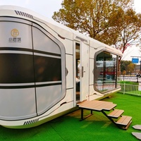 Espace Capsule Mobile Home Lit Hôtel Cabine Préfabriqué Conteneur Modulaire Petite Capsule Chambre Avec Cuisine et Salle De Bains