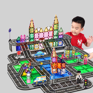 ของเล่นตัวต่อแม่เหล็กพลาสติกสำหรับเด็ก ได้รับการรับรองมาตรฐาน EN71 ขายส่งจากโรงงานโดยตรง 20 ปี - Product Image 1