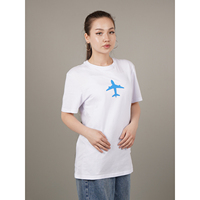 T-shirt unisexe personnalisable Liberal Lion blanc 100 % coton, coupe décontractée oversize, respirant, séchage rapide, anti-plis, écologique